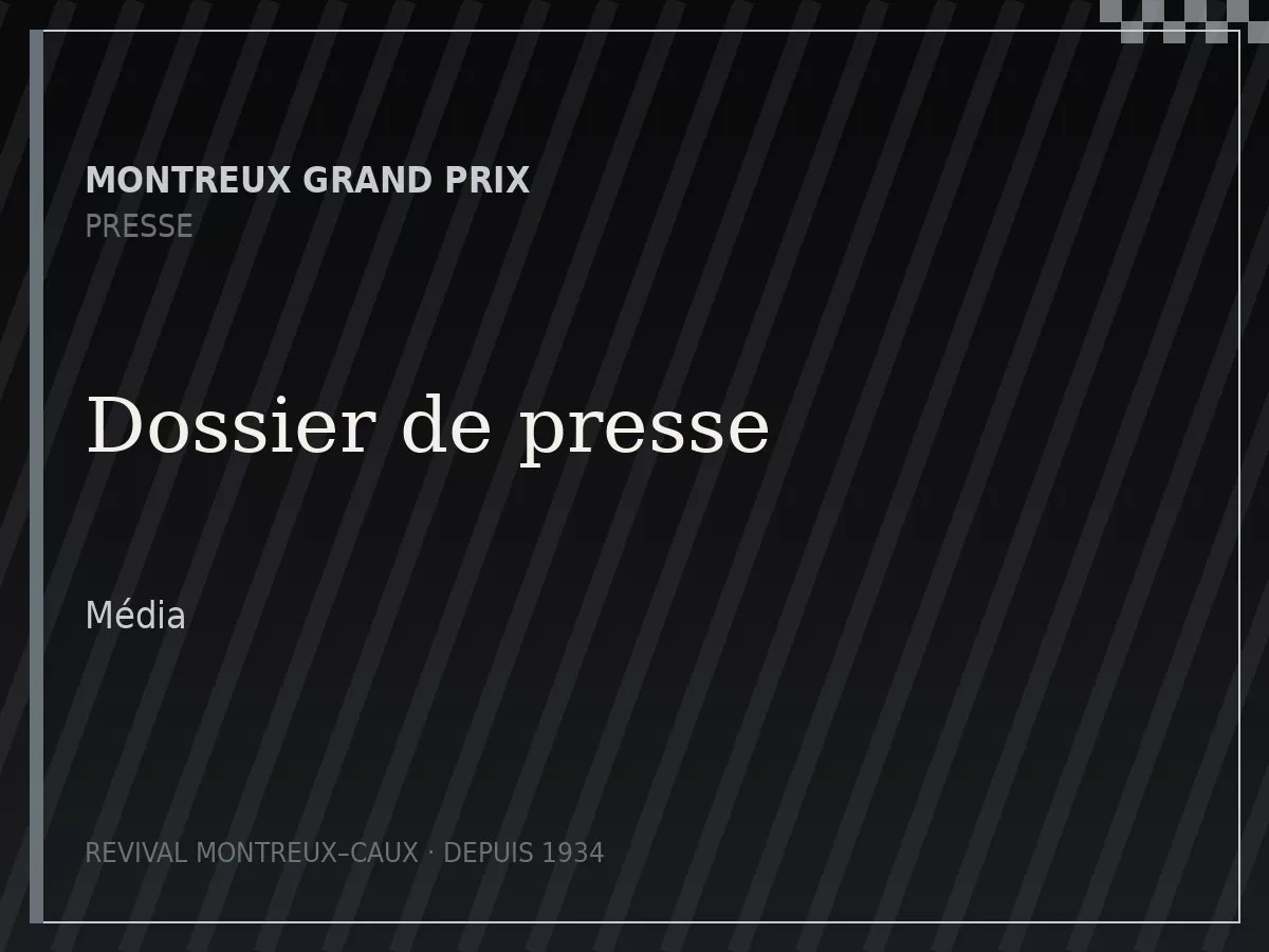 Dossier de presse