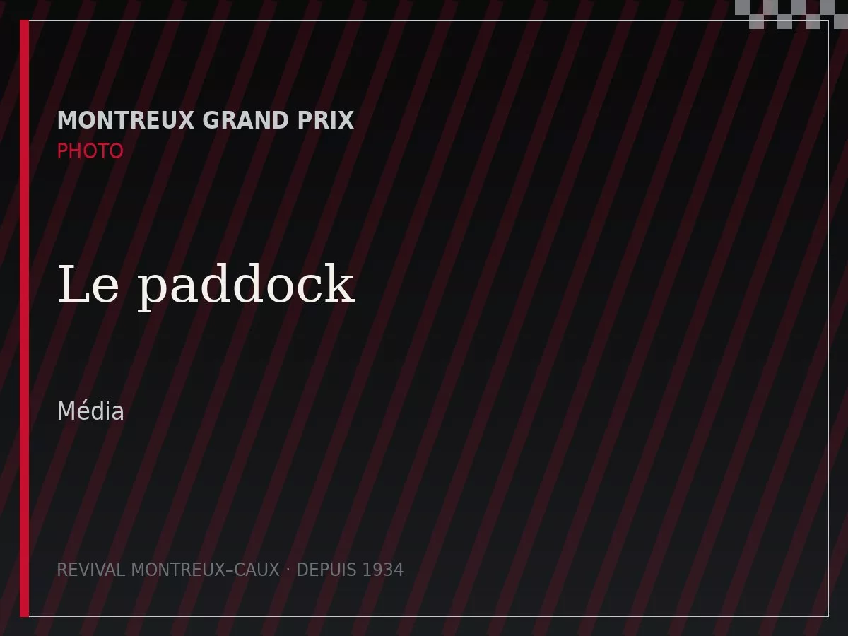 Le paddock en images